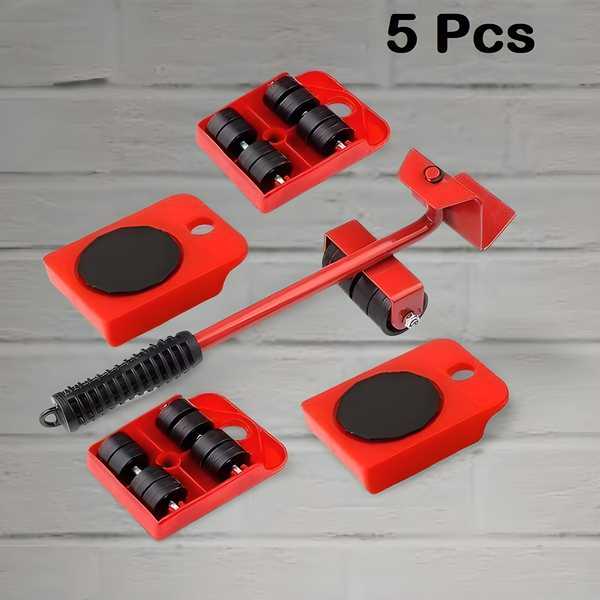 Furniture Lifter - Heavy Duty Furniture Shifting &amp; Lifting Tool Set with Wheel Pads