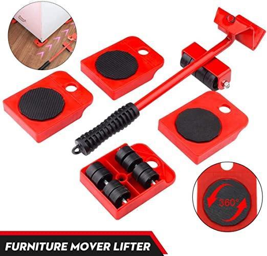 Furniture Lifter - Heavy Duty Furniture Shifting &amp; Lifting Tool Set with Wheel Pads