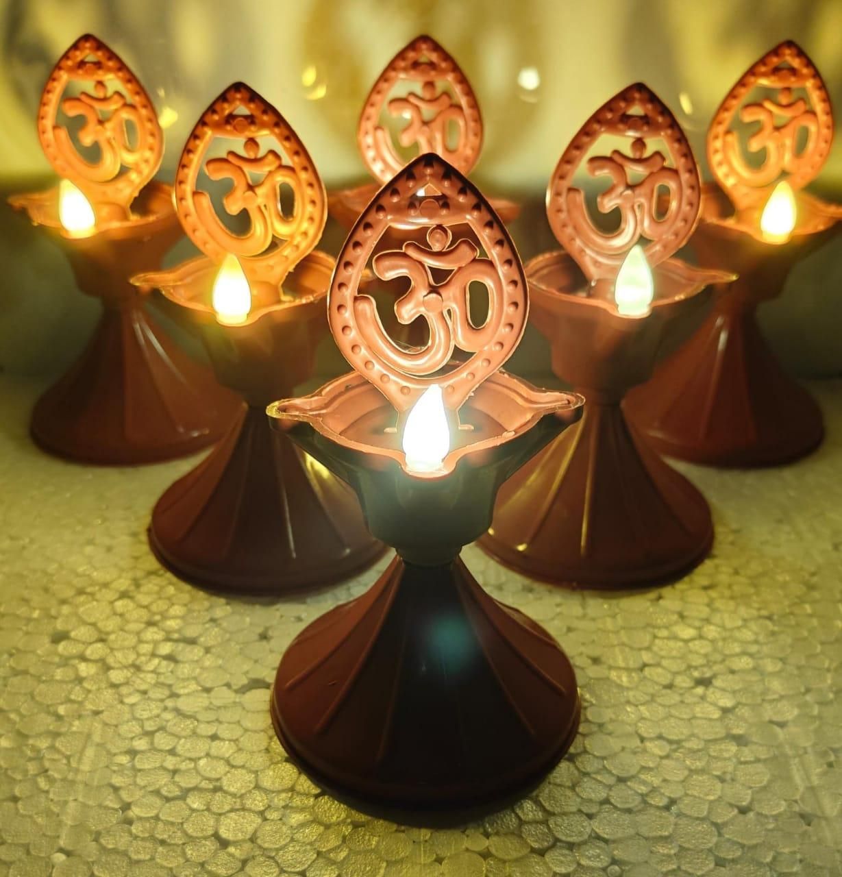 Eco-Friendly Water-Powered LED Diyas (Pack of 3)